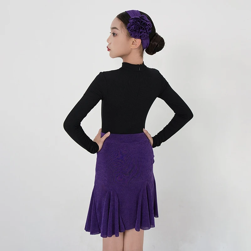 ใหม่การแข่งขันเต้นรำละตินเสื้อผ้าเด็กแทงโก้บอลรูมเต้นรำชุดฝึกซ้อมสาวละตินเต้นรำเครื่องแต่งกายการแสดง 13932