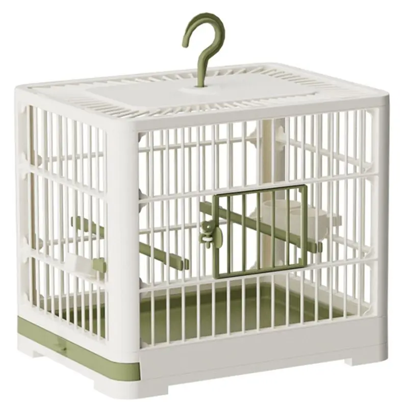 AWAH Birdcage 1Pc Parrot Villa Cage Large Space For Breathability Outdoor Portable Bird Walking Artifact With Feeder B
