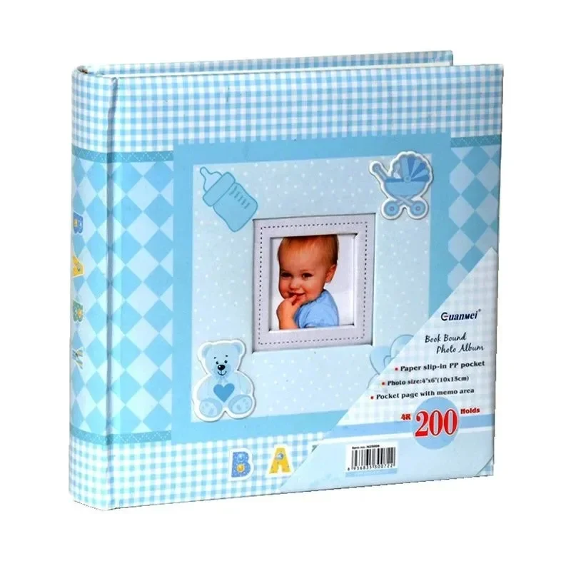 

Baby Growth Commemorative Album Kindergarten Graduation Gift Postcard Storage Birthday 6-inch Photo Album 200 Sheets