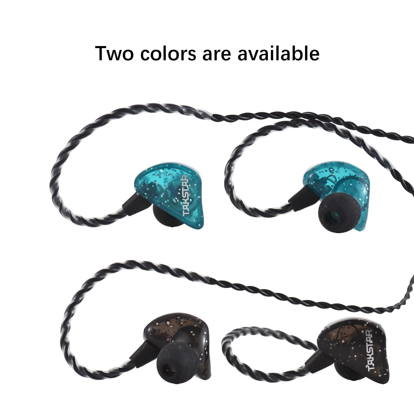 سماعات أذن لمراقبة الأذن ، سماعات أذن استريو ديناميكية ، خفيفة الوزن ، شماعات أذن سلكية