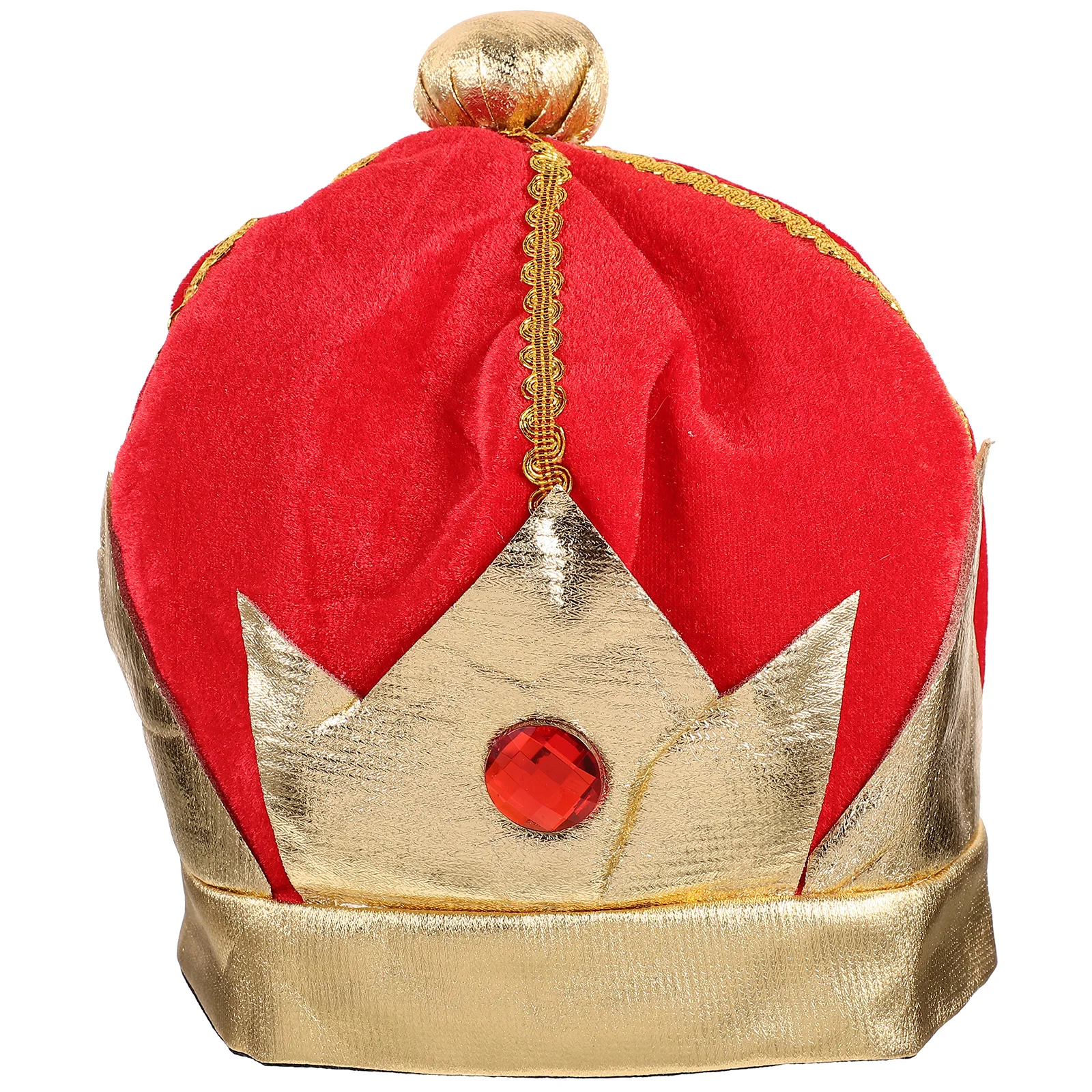 

Crown Hat Cosplay King Flocking Prop Men Carnival Party Accessory Toddler nament Carnival Hat nament Festival Photo