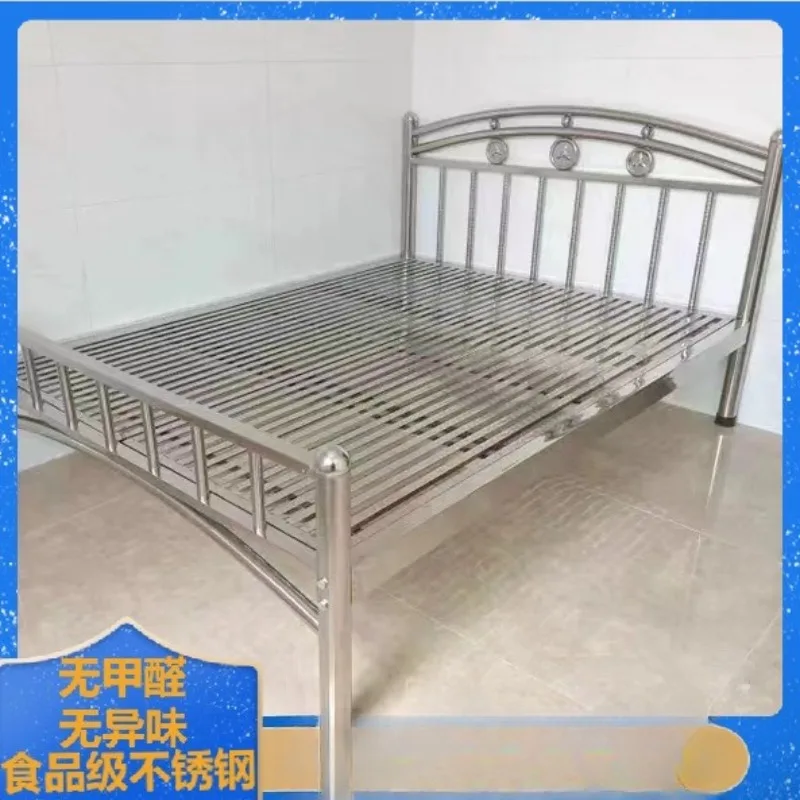 Rental house simple bed single double bed 1.2, 1.5 meters 1.8 meters bed frame