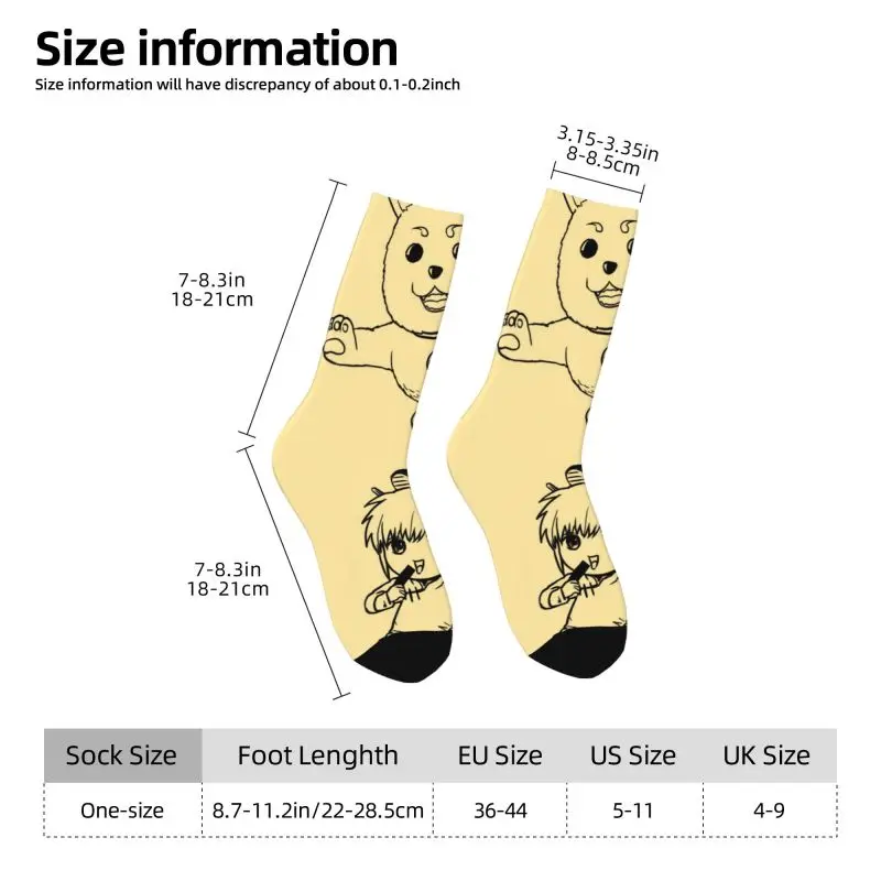 مخصص الجدة طباعة G-Gintamaes الكرتون الجوارب للرجال النساء بسط الصيف الخريف الشتاء طاقم الجوارب