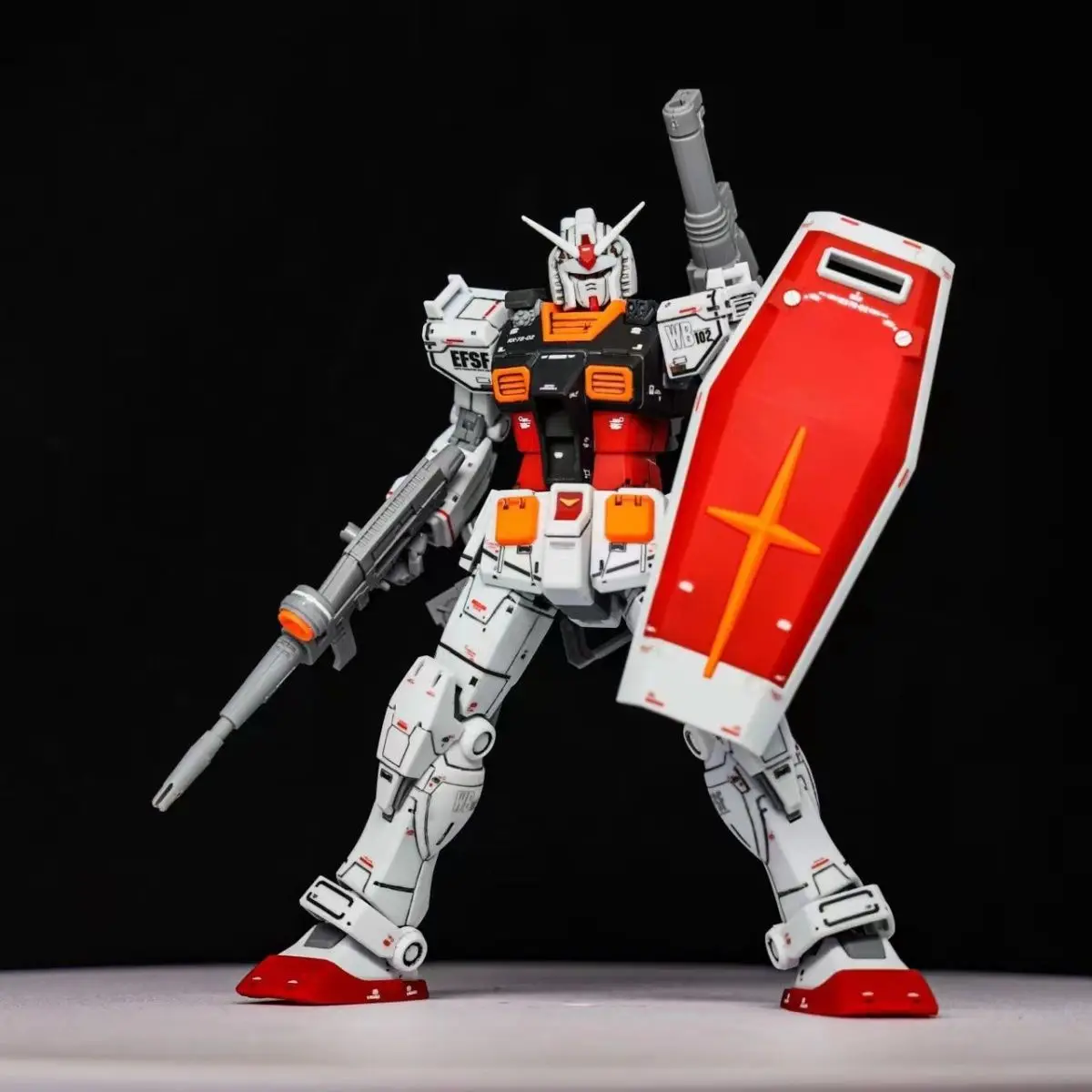 Xingdong Hg 1/144 Rx-78 Gto 026 Thunderbolt Model Kit Assembly Action Figures Collection Robot Mecha Sticker Bracket Toys Gifts