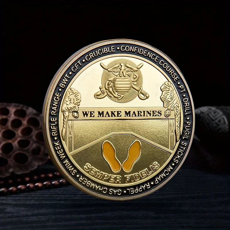 Marine Corps Oath Challenge Coin - Collectible Iron Commemorative Coin