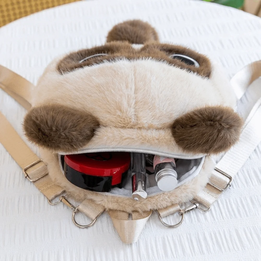 New Animal Backpack Cartoon Soft Bag Detachable Strap Backpack Gifts