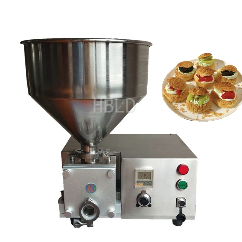 Máquina de llenado de hojaldre de crema de miel, jugo Manual pequeño de acero inoxidable, máquina de llenado de mermelada de pan