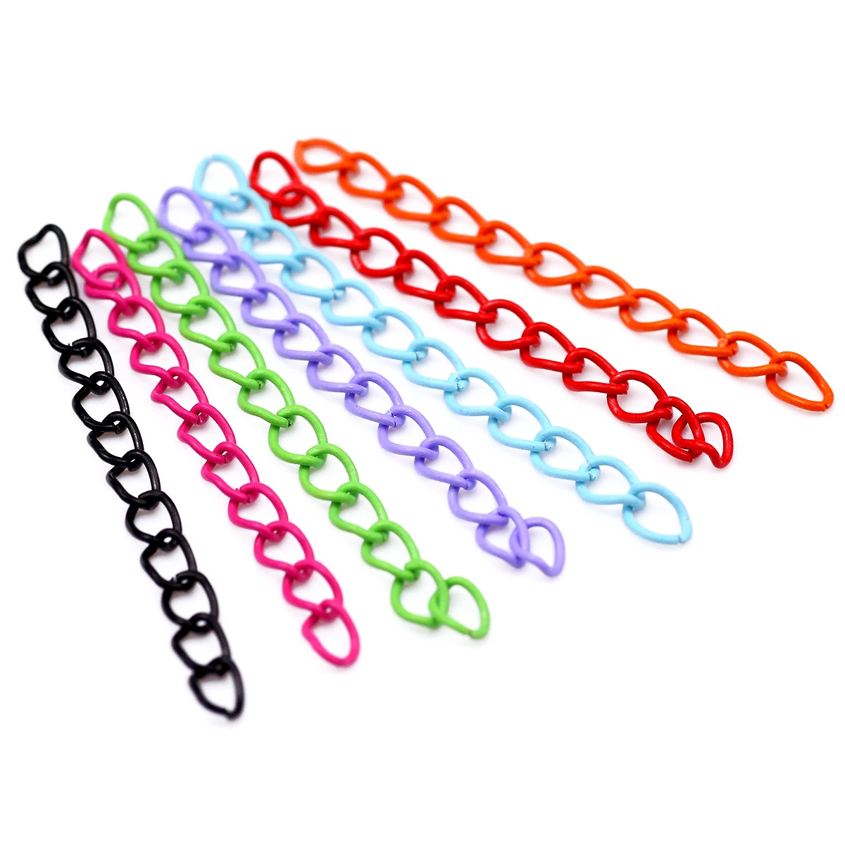 

40/100pcs/lot 4*53mm Zinc Alloy Necklace Extension Chain Bracelet Extended Chain Tail Extender For DIY Jewelry Making Supplies