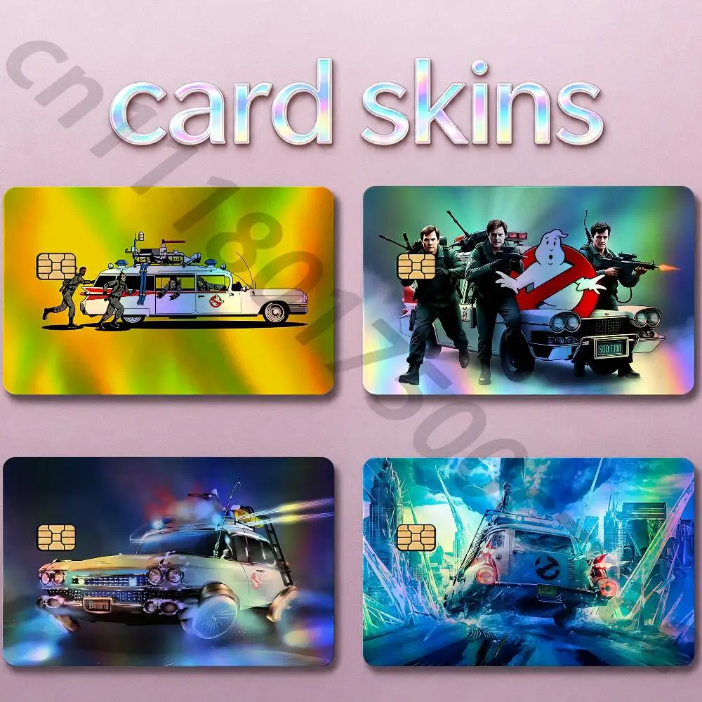 G-Ghostbusters  Card Skin Sticker For Credit Debit Cards 4pcs Set Scratch Resistant Protector