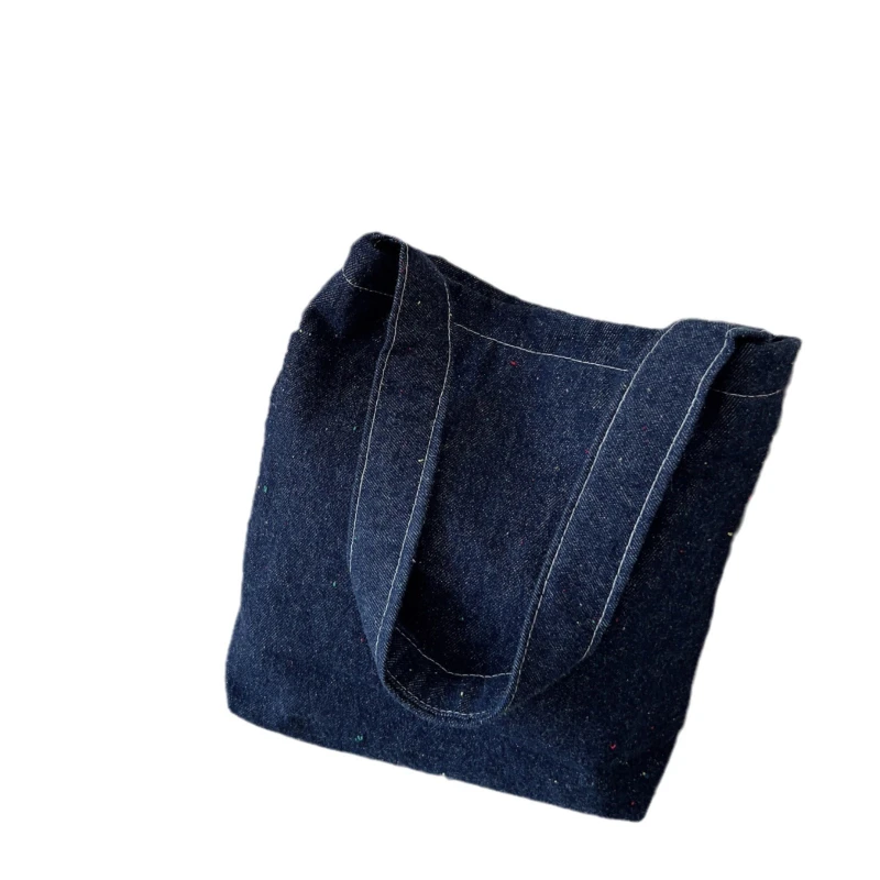 Bolso vaquero Bolso de hombro pequeño Bolso de mano Bolso para teléfono móvil Bolso de algodón para caminar Literatura y versátil