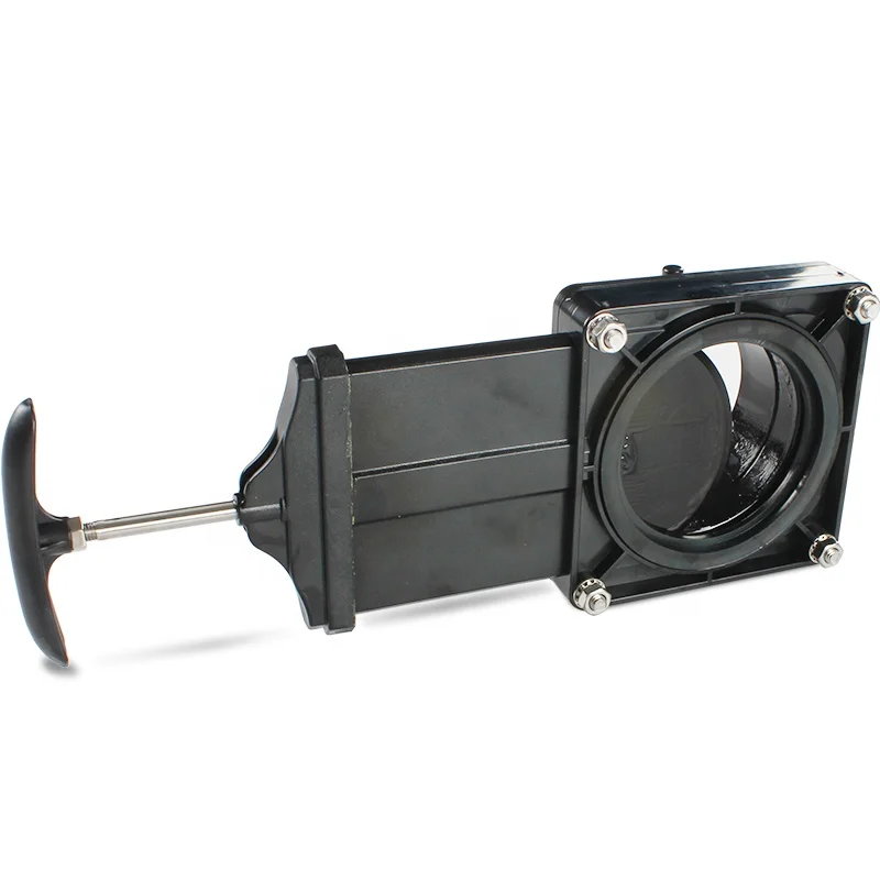 Motorhome Accessory 3 Inch Plastic PVC Knife Water Gate Drain Valve