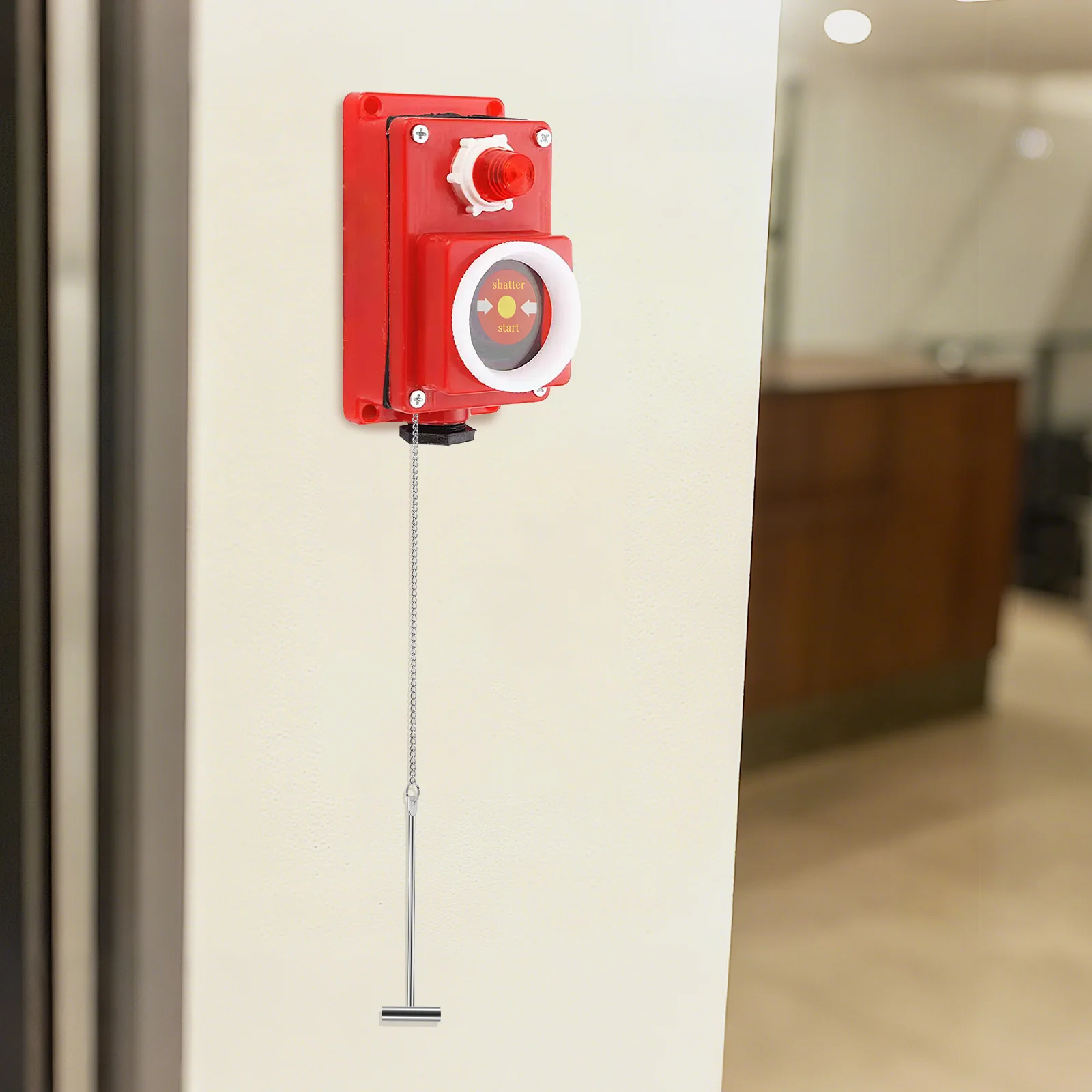 

4pcs Fire Hydrant Alarm Button Hammer Durable Emergency Break Glass Tool For Fire Safety Activation Rescue Equipment Home Office