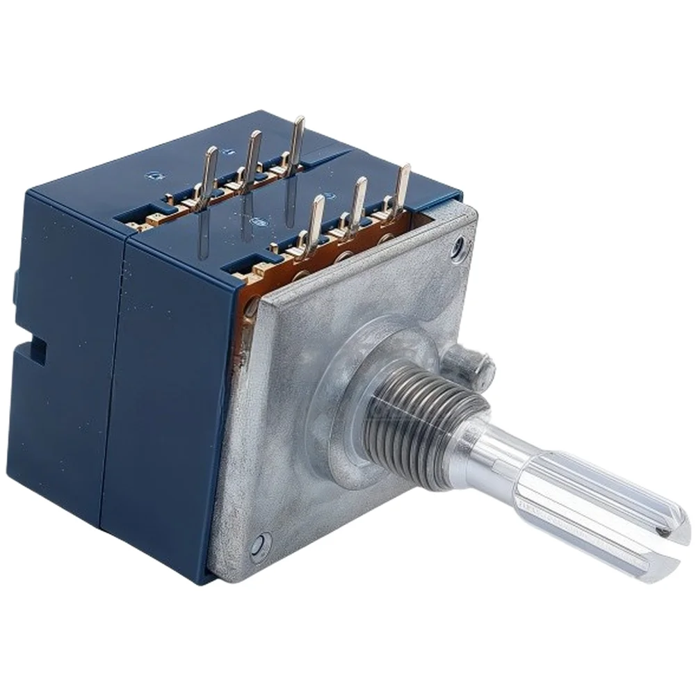 Carbon Film Dual Channel Potentiometer For RK27 for Audio Engineering Projects and Electronic Device Integration A10K to A500K