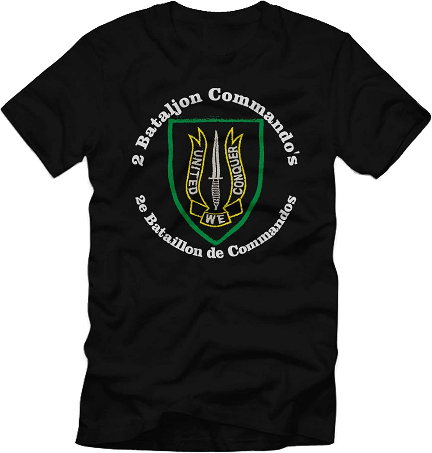 Bataljon Commando 2e Bataljon De Commandos Regiment Para Men T-Shirt Short Sleeve Casual Cotton O-Neck Summer Shirt