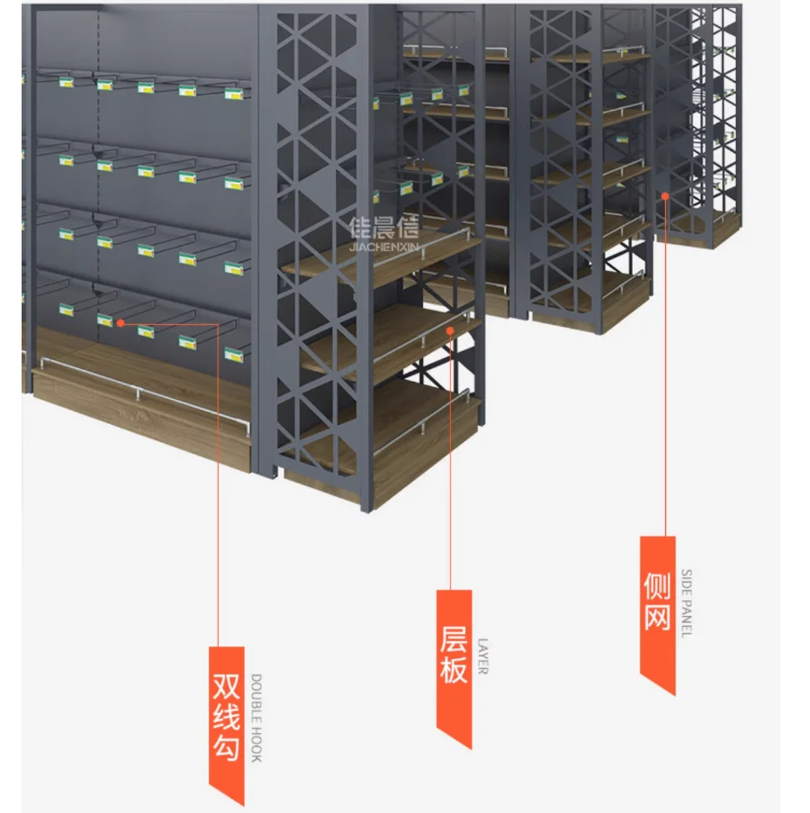 Supermarket shelves display shelves convenience store containers storage shelves supermarket furniture multi-layer single-sided