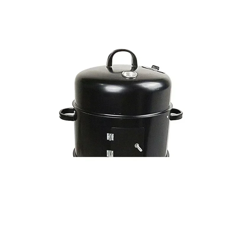 Desktop 220v Double-layer Smoked Oven Charcoal Barbecue Oven Roast Duck Sausage Bacon Barrel Smoked Fish Barrel Barbecue Box