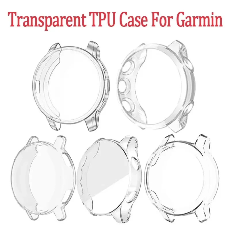 Transparentes Uhrengehäuse für Garmin Ven/Venu2, weiches TPU-Design mit glänzender Oberfläche, geeignet für Garmin Venu, Venu Plus, Venu SQ