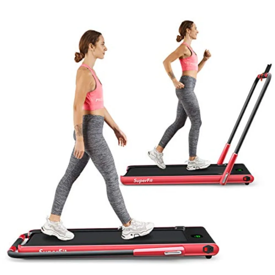 Under desk home use folding treadmill with 2.25HP motor black aluminum alloy frame quiet operation and space-saving design