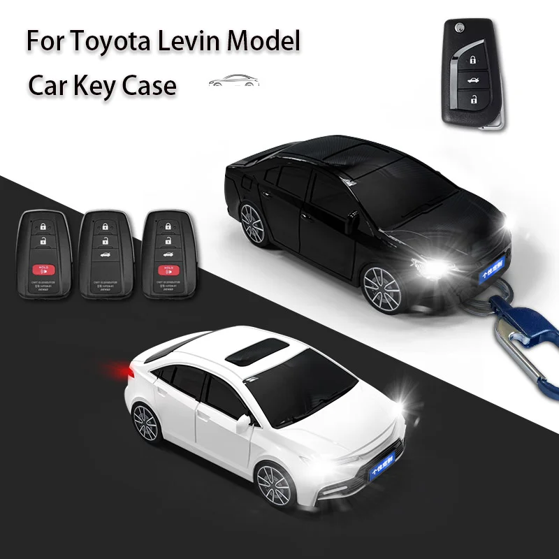 

For TOYOTA Levin Car Model Key Case for Camry Reiz Highlander Corolla Flip Remote Car Key Cover Protective Case Creative Gift