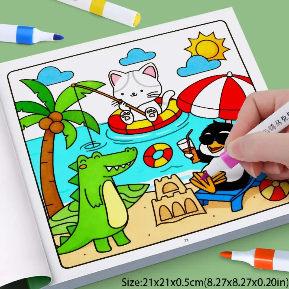 Creatief doe-het-zelf kleurboek Educatief zintuiglijk speelgoed voor kinderen Graffiti Schilderboek Montessori Tekenspeelgoed Cadeau