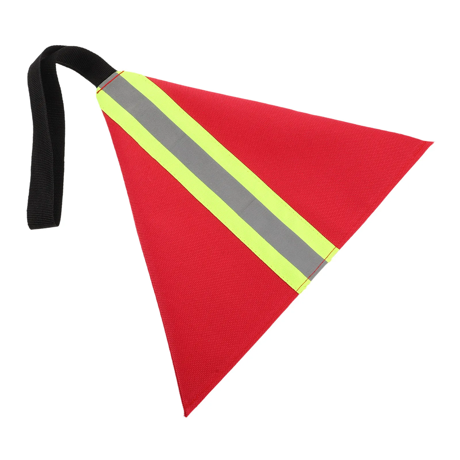 Kayak Reflective Towing Flag Oxford Fabric Bright Red Safety Travel Flag for Canoe Sup Trailer Truck Loads Nighttime Visibility