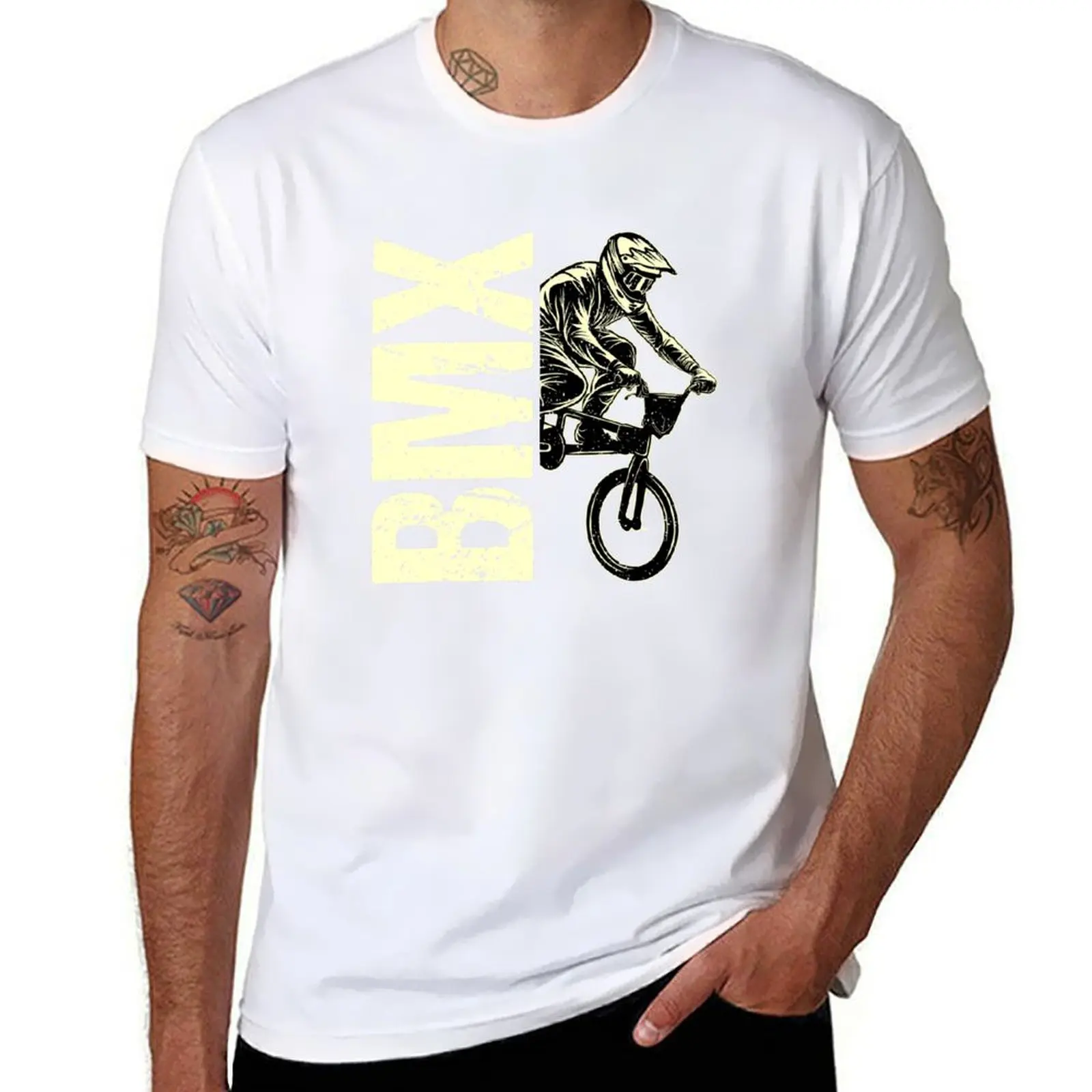 BMX gift bike sport BMX idea hobby T-Shirt Classic Crew Neck Cotton T-Shirt
