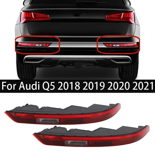 Reflector de parachoques trasero para Audi Q5 2018 2019 2020 2021 luz trasera lámpara de freno 80A 945070 A