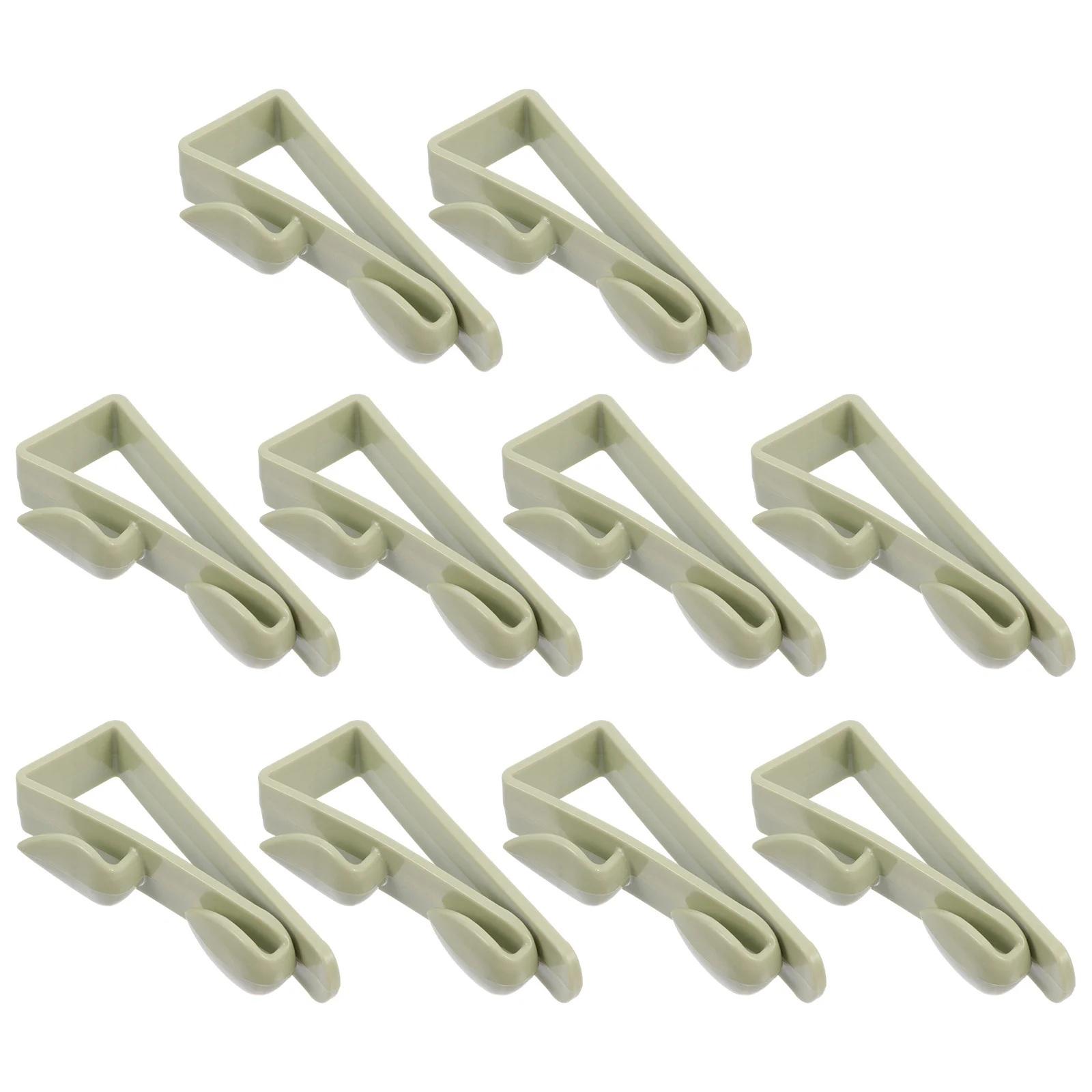 

10Pcs Punch-Free Door Back Hooks Plastic Cabinet Sundry Hooks for Hanging Clothes Towels Hats Bedroom Kitchen Cabinet Rack