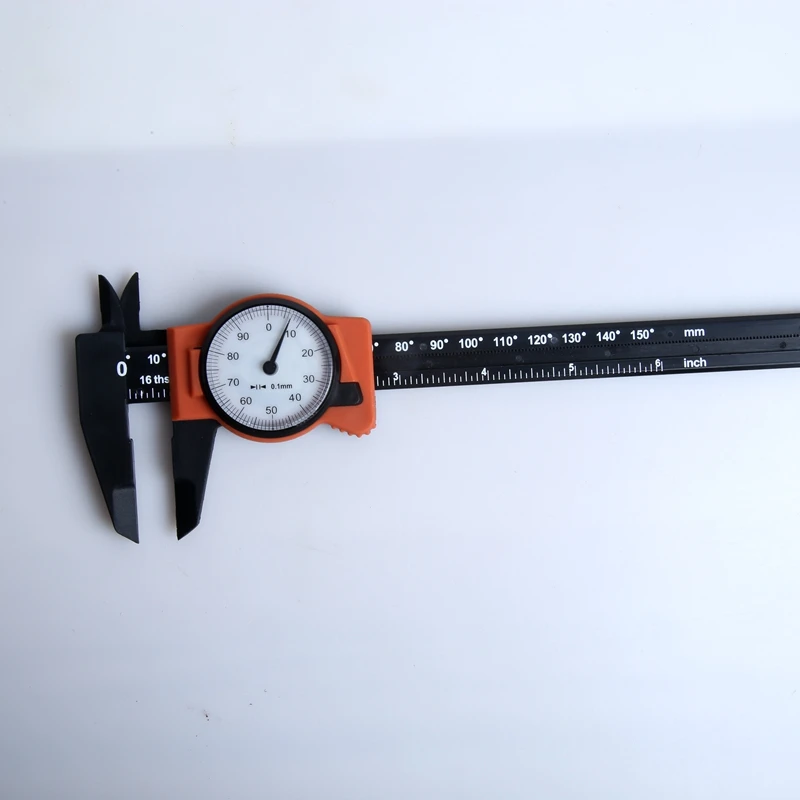 0.1mm Precision Scratch-proof Plastic Dial Vernier Calipers Jewellery Coin Measuring Tools 0-150mm Dial Caliper Gauge Indicator