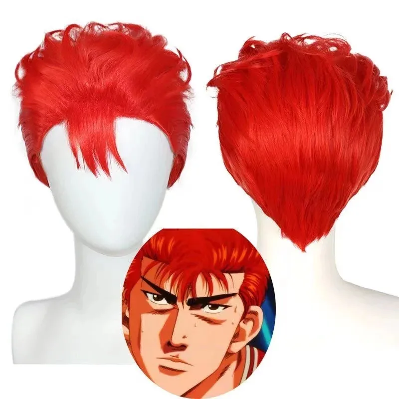 

Anime Shohoku SAKURAGI Wig Red Cosplay Costume Basketball Fashion Wigs