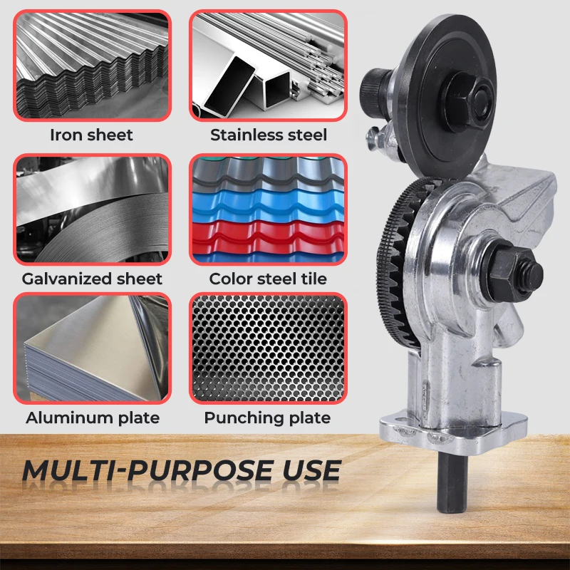 Imagem -04 - Broca Elétrica Metal Sheet Cutter Sheet Cutter Ferramenta de Corte Livre Nibbler Cortar a Placa Punch Scissors Ferro Tin 0.8m