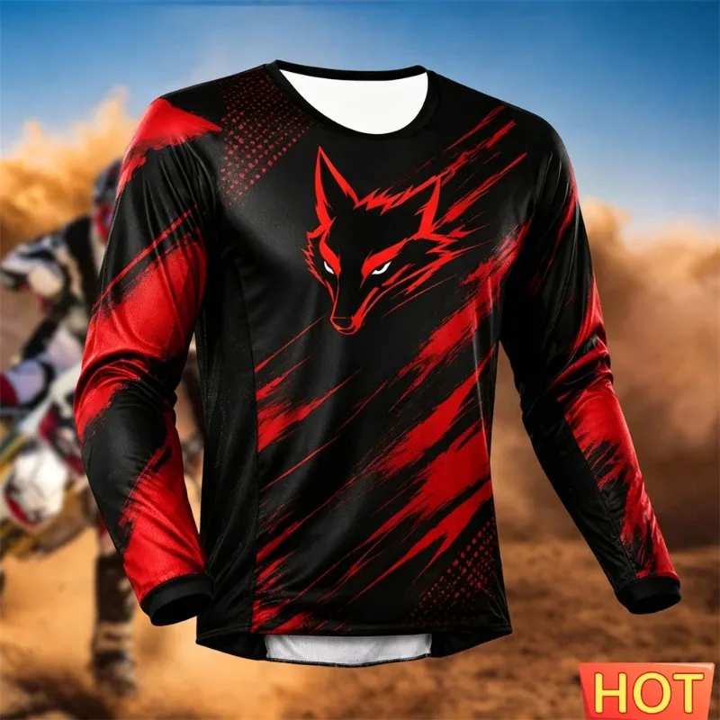 Unisex Motocross Adventure Long Sleeve Jersey Hot Sale Breathable Quick Dry Outdoor Offroad Riding Moto Sports Tops