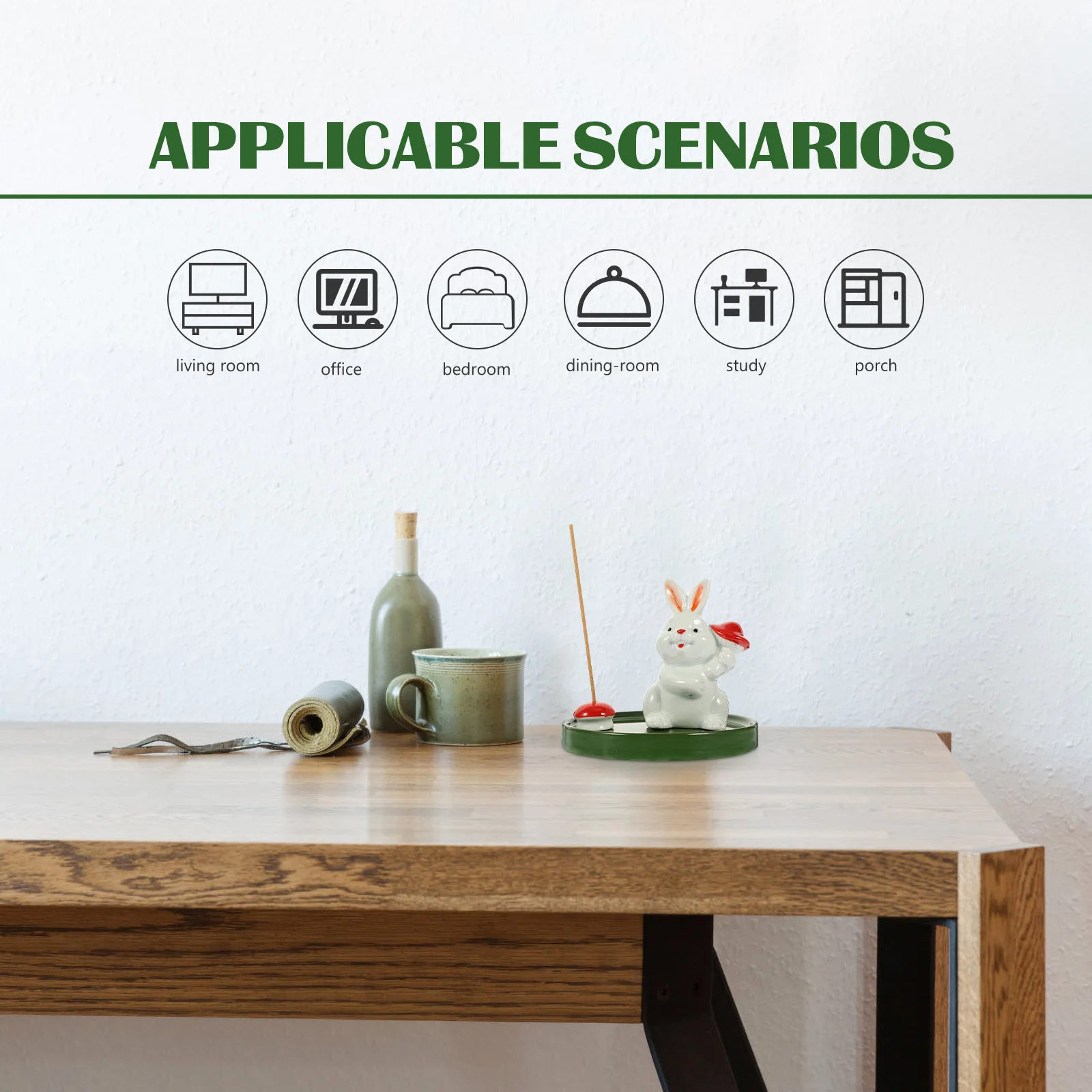 

Glazed for Cute Incense Holder Burner Shaped Porcelain Cone Ceramic Censer Ceramics