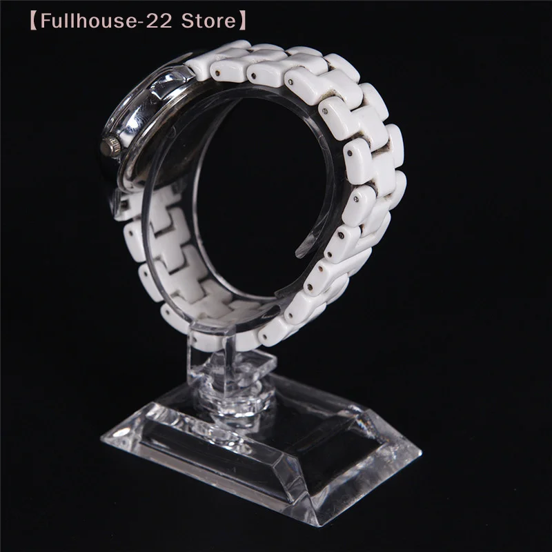 

【MAX-22】2Pcs Simple Clear Acrylic Detachable Bracelet Jewelry Watch Display Holder Stand Rack