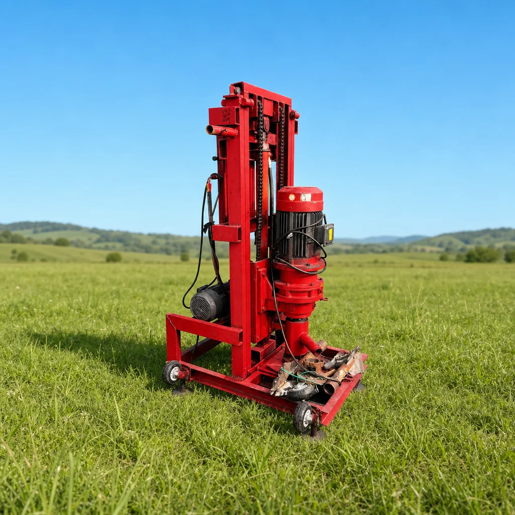 Customized Water Well Drilling Rig 100m Depth Fast Drilling Speed Hydraulic Driven Compact Model