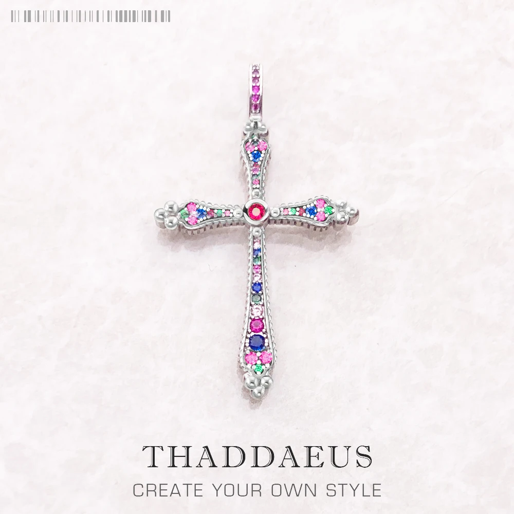 

Подвеска Королевский Крест, брендовые Изящные винтажные богемные ювелирные изделия, европейские Чистые 925 серебряные аксессуары, подарок д...