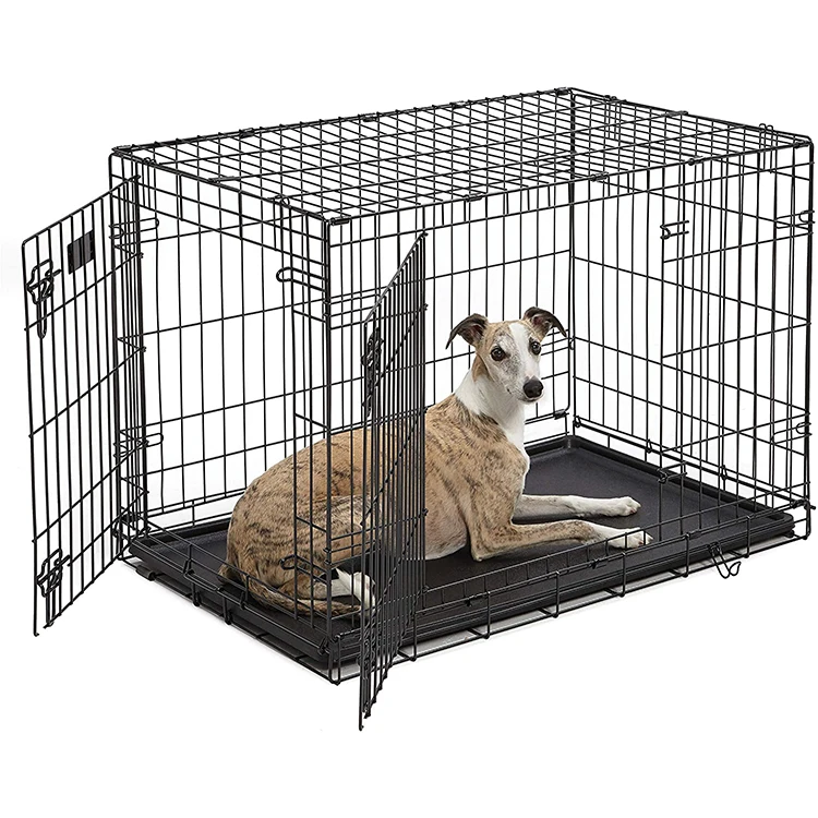 

Indoor or Outdoor Metal Folding Dog Cage Pet Nest Kennel Cheap Metal Foldable Stainless Steel Pet Dog Cage Dog House Cage Iron