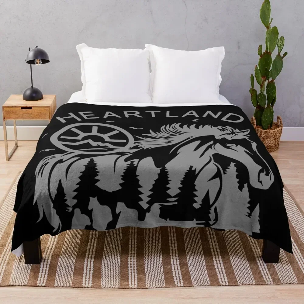 

Heartland, Heartland Ranch , Horse Lover, farmer heartland, Heartland Retro Vintage, Ranch Lover, Horse Owner Throw Blanket