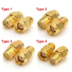 5/20/100PCS RP-SMA to SMA Connector Male Plug Female Jack Slide-on Straight RF Coax Adapter Connector