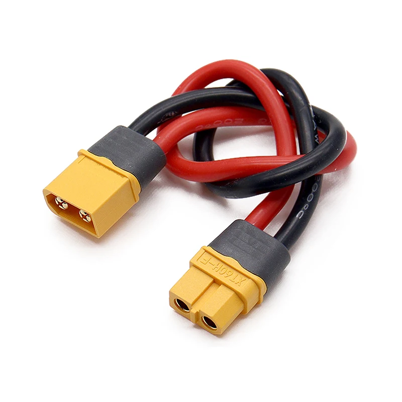 XT60 Cable Connector Male Female XT60H Plug with Sheath Cover 12AWG Silicon Wire for RC Lipo Battery FPV Dron