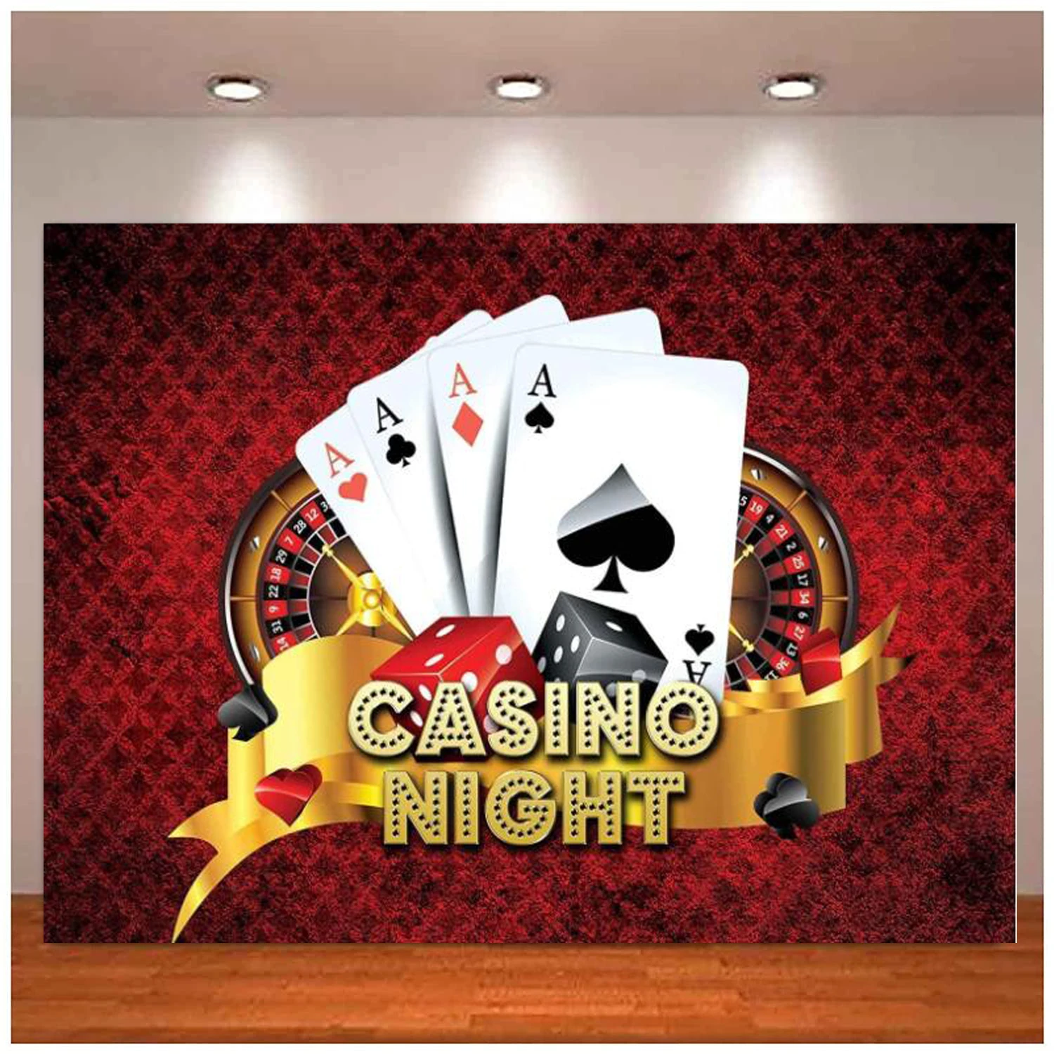 Las Vegas Casino Photography Backdrop Casino Night Background For Party Decorations Or Party Supplies Banner Poster