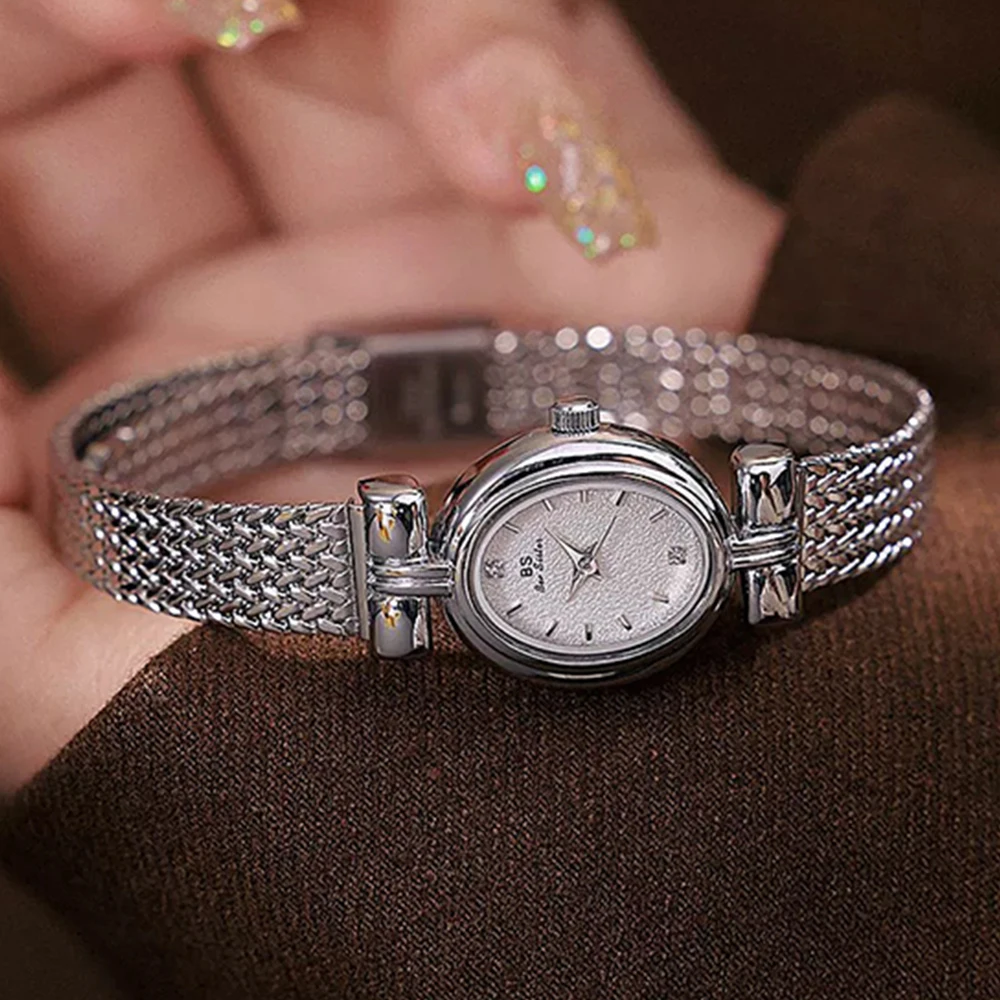 

BS Bee Sister женские наручные часы элегантные модные роскошные женские часы овальный циферблат кварцевые женские часы