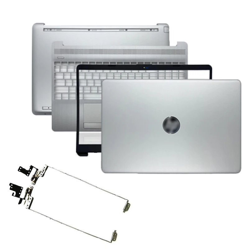 

New For HP 15-DW 15S-DU 15S-DY TPN-C139 Laptop LCD Back Cover/LCD Bezel/Hinges/Palmrest Top Cover/Bottom Case L52012-001 Silvery