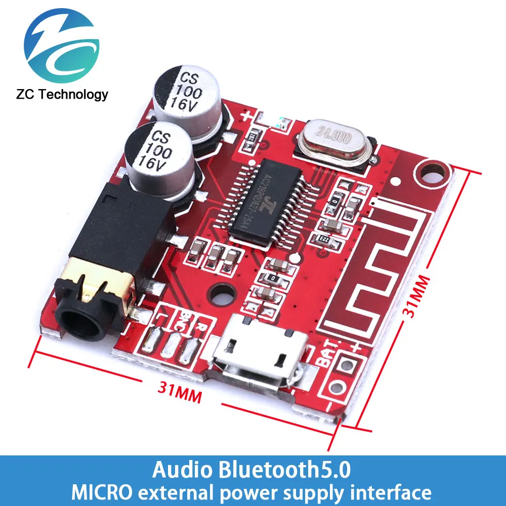 Mini Bluetooth 5.0 Decoder Board Audio Receiver BT5.0 PRO MP3 Lossless Player Wireless Stereo Music Amplifier Module With Case