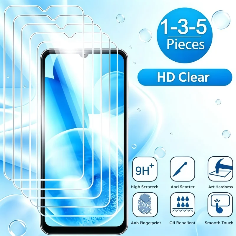 2026 New 1-3-5PCS Tempered Glass Screen Protector For Samsung Galaxy A13 A14 A21S A33 A34 A51 A52 A53 A54 A72 A73 A52S 5G