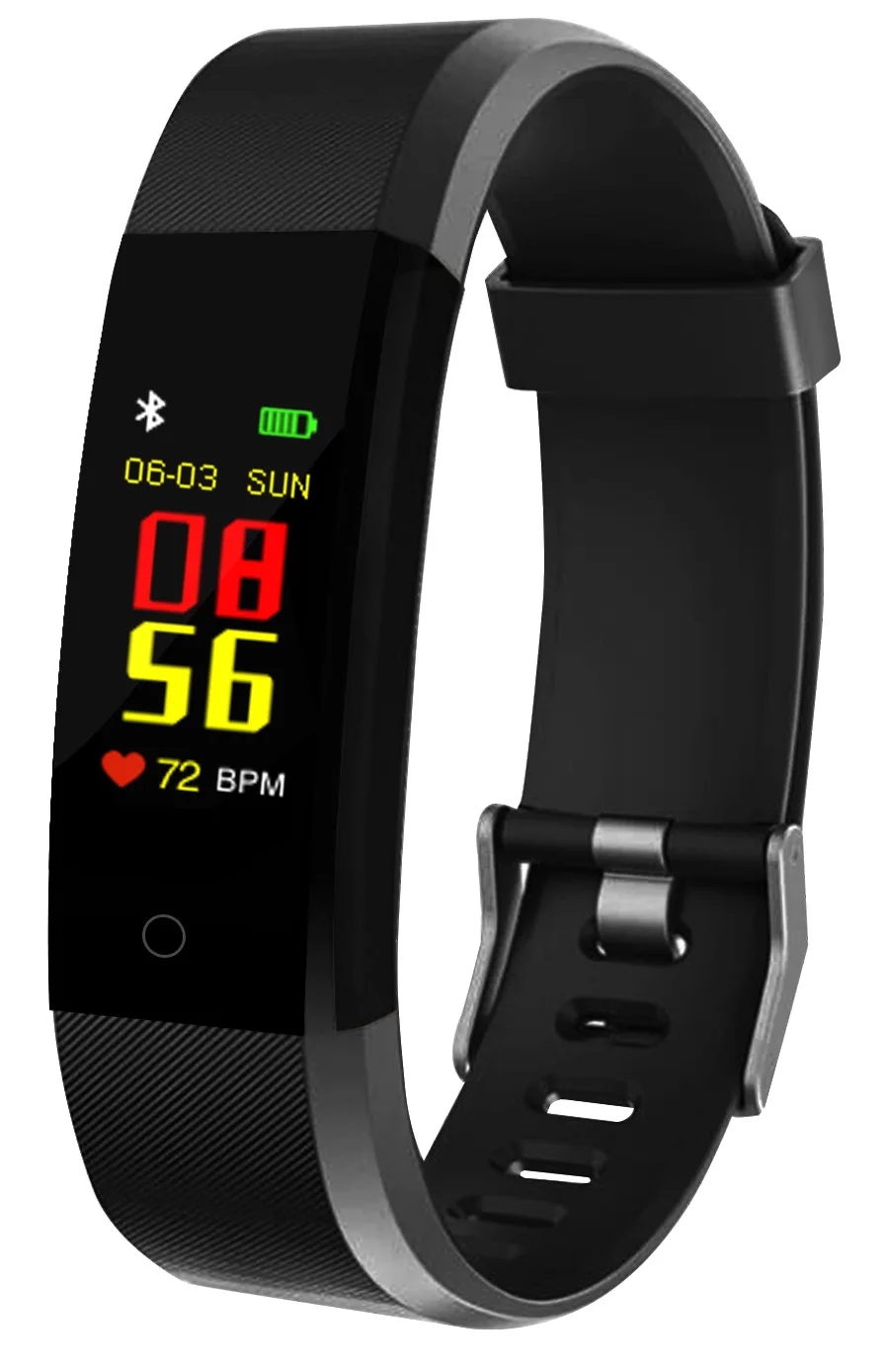 Smart Armband Stappenteller Stappenteller Calorie Fitness Smart Horloge Lopen Tracker Mannen Vrouwen Gezondheid Bloeddruk Polsband