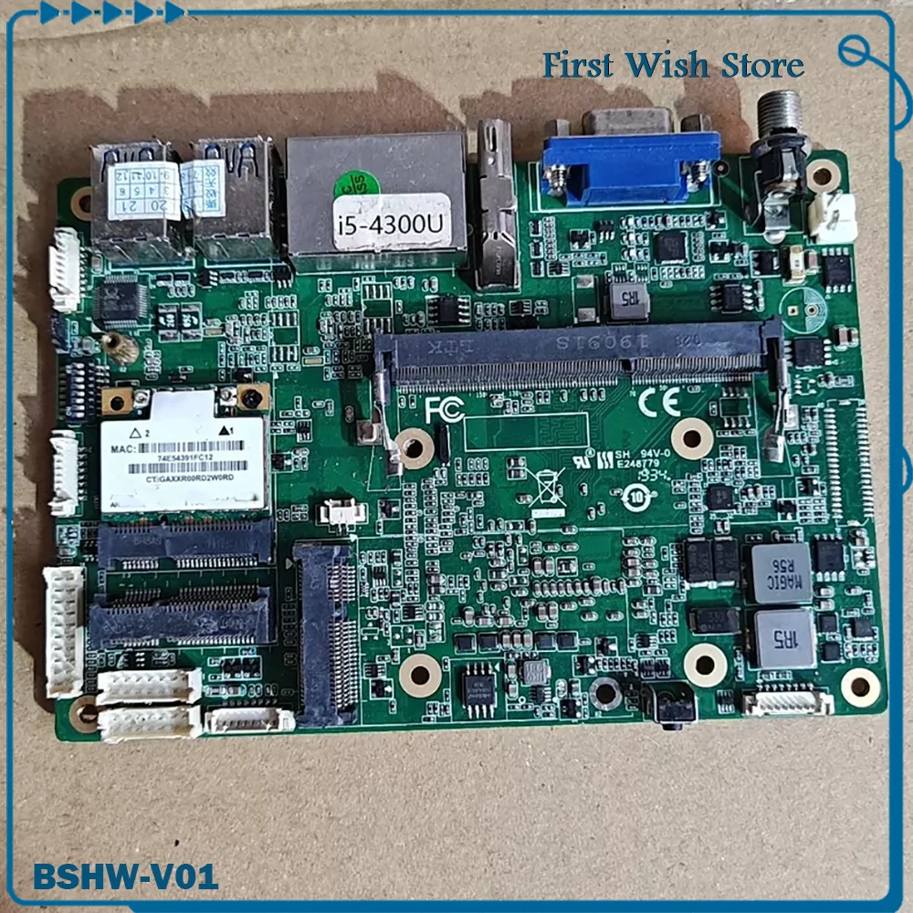 

Industrial Control Computer Mini Motherboard i5-4300U BSHW-V01