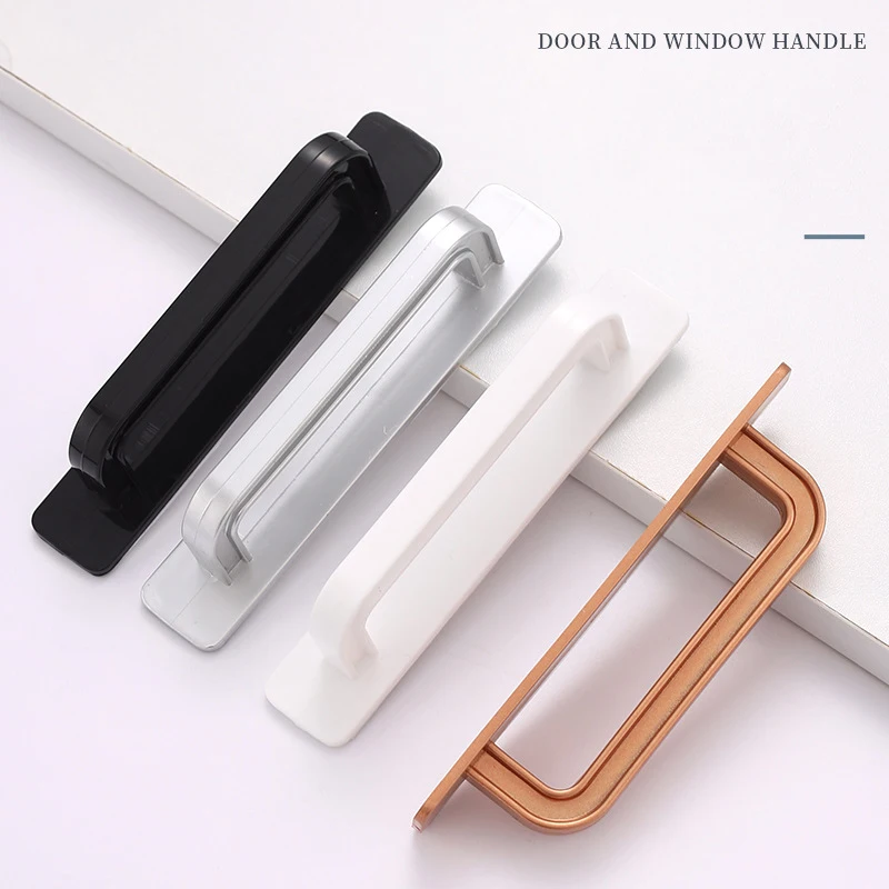 Household Self-adhesive Handles for Non-punched Door Handles Multi-purpose Handle Simple and Modern Small Handles Cabinet Pulls