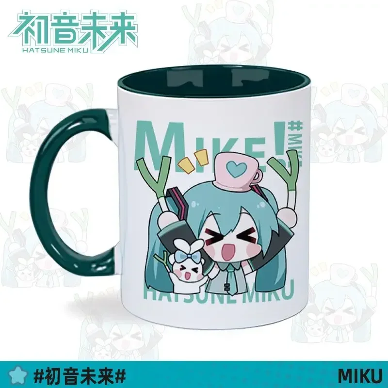 350Ml Kawaii Hatsune Miku Water Cup Mug High Capacity High Temperature Resistance Cartoon Ceramics Coffee Kitchen Supply Gifts