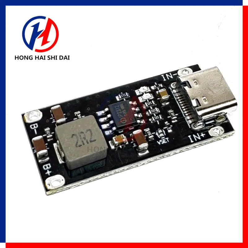 Type C USB Input High Current 3A Polymer Ternary Lithium Battery Quick Fast Charging Board IP2312 CC/CV Mode 5V To 4.2V